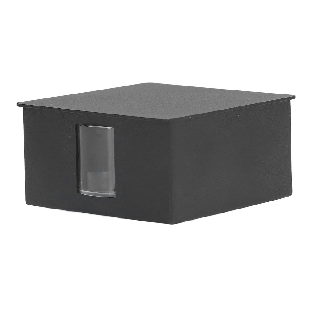 Beam Wall Light Quadrate Design Retro Warm Light 3W Unilateral Lighting LED Wall Lamp AC85 to 265V for Hotel Black Shell