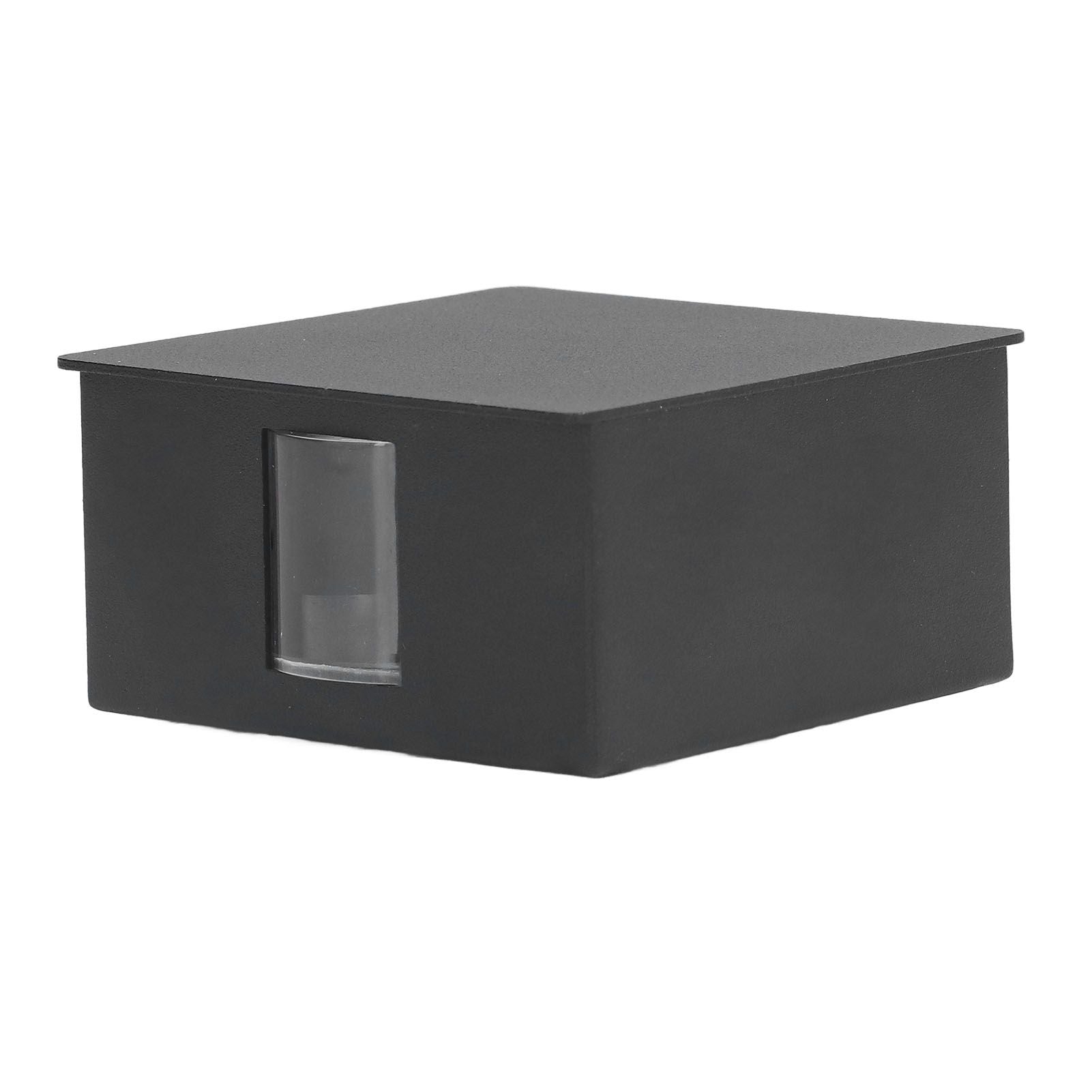 Beam Wall Light Quadrate Design Retro Warm Light 3W Unilateral Lighting LED Wall Lamp AC85 to 265V for Hotel Black Shell