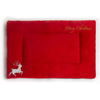 Christmas Theme Pet Cat Dog Bed Mat Pad Soft Warm Thick Kennel Cage Sofa Mat for Small Medium Large Dogs Sleeping