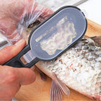Multifunctional Plastic Fish Scale Cleaner Kitchen Fish Skin Scraper Brush Shaver With Cover Cutter Seafood Tool