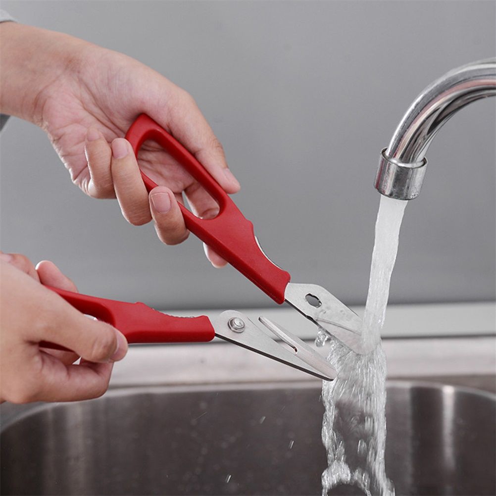 Stainless Steel Seafood Scissors Lobster Fish Scissors Detachable Lobster Forceps Kitchen Tool
