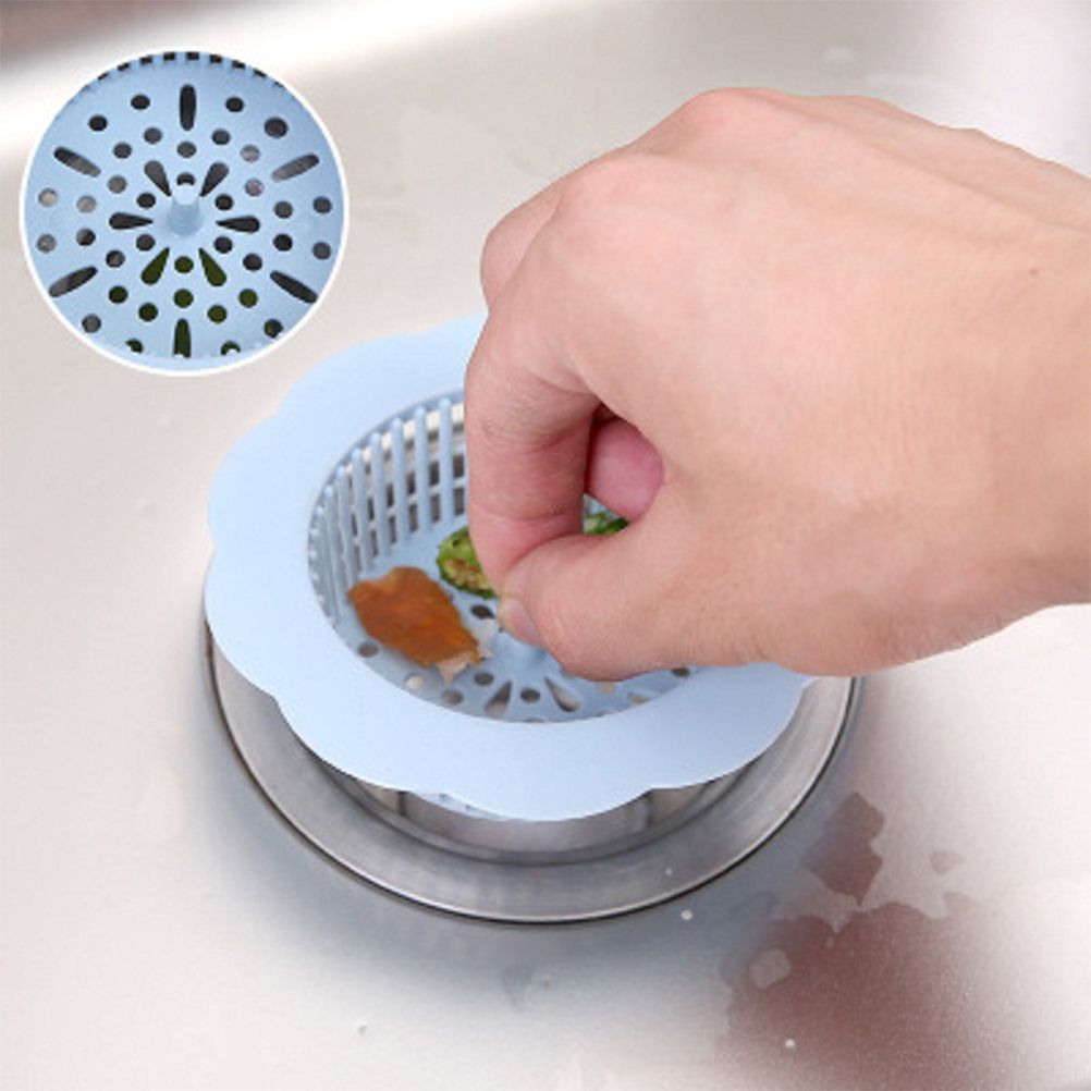 Flower Shape Drain Filter Plastic Sink Lid Sink Hair Strainer for Kitchen Bathroom