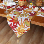 Fall Table Runner Holiday Table Runners for Dining Room Harvest Maple Leaf Table Runner for Fall Autumn and Thanksgiving Decorations