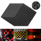 12Pcs Acoustic Foam Panels Acoustic Foam Sound Absorption Pyramid Studio Treatment Wall Panels