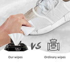Shoe Cleaning Wipes Disposable Leather Cleaning Wipes Portable Shoe Shine Wipes