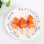 100PCS Barbecue Bamboo Skewers Disposable Bamboo Stick Barbecue Paddle Skewers
