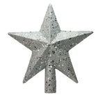 20cm Star Christmas Tree Topper Glitter Christmas Tree Decoration for Party Home Decoration