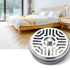 Round Mosquito Coil Holder Stainless Steel Mosquito Coil Disk Portable Mosquito Coil Tray with Hollow Cover