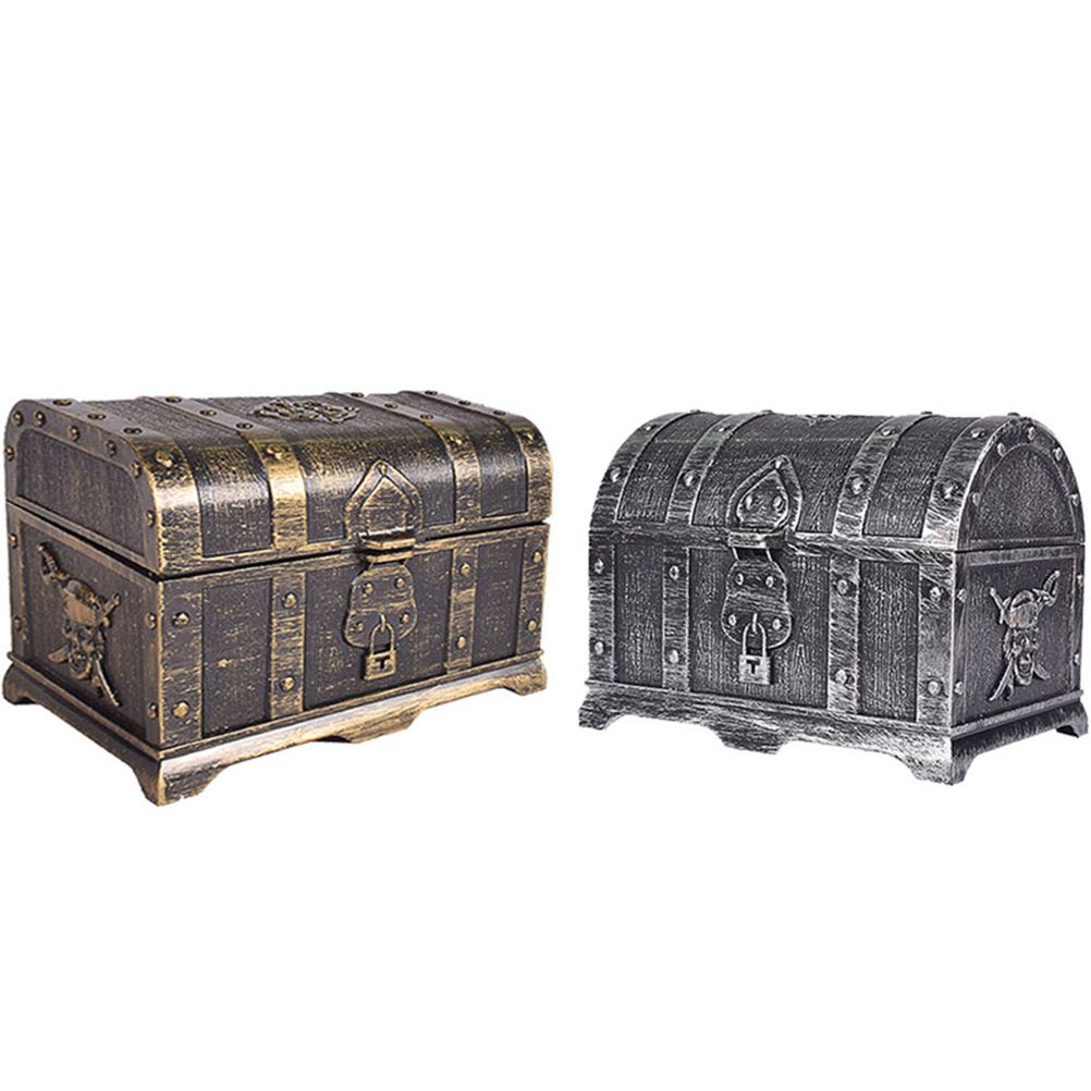 Plastic Pirate Treasure Box Jewelry Storage Box Organizer Makeup Gift Box Candy Box