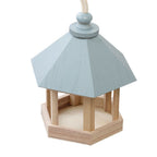 Wooden House Bird Feeder Hanging Feeding Station Hollow Bird Feeder