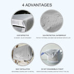 Air Conditioner Covers for Winter Outside Sunproof Dustproof Air Conditioner Cover for Freeze Protection Durable Water Resistant