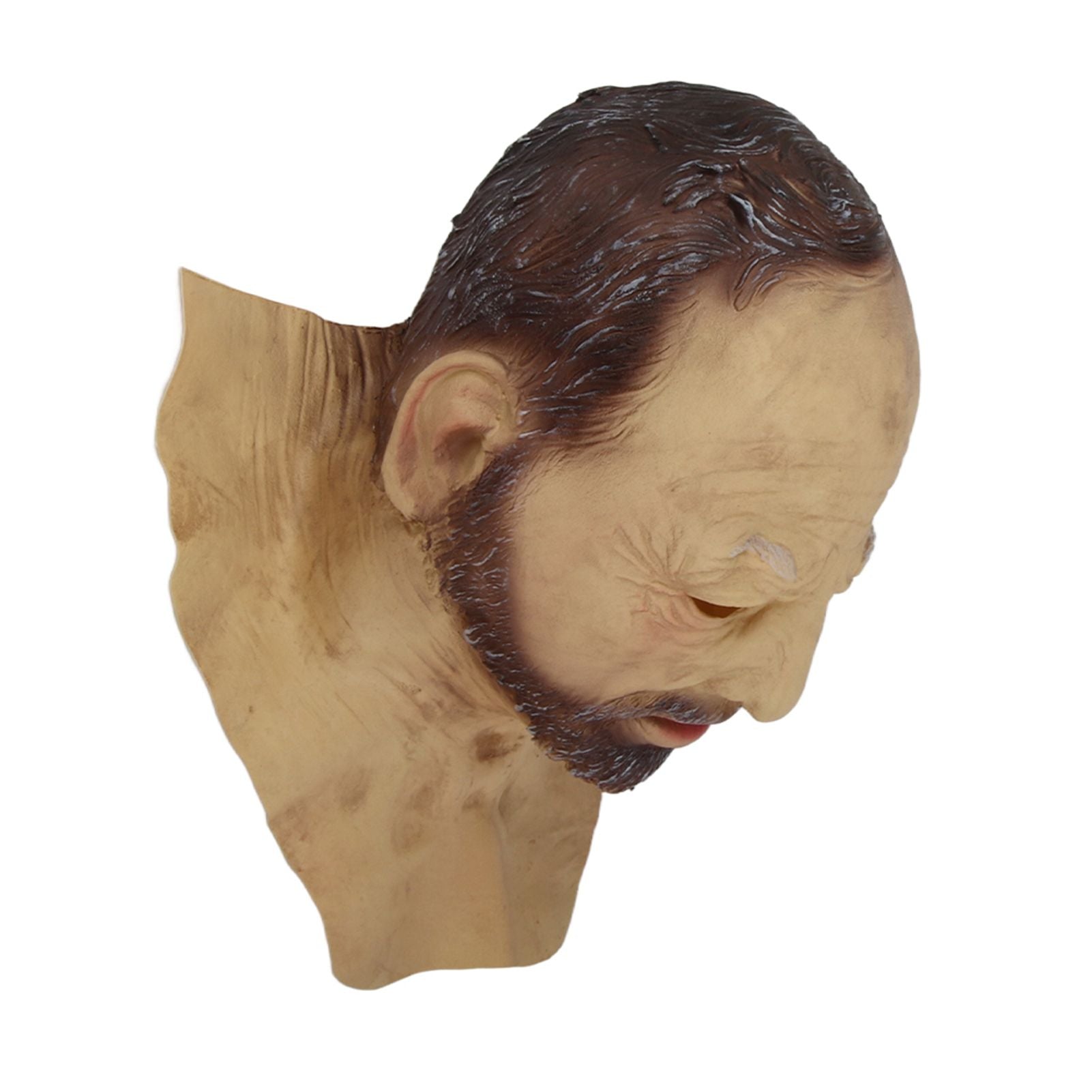 Halloween Latex Old Man Face Cover Halloween Fancy Dress Head for Masquerade Realistic Headgear