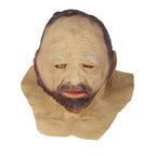 Halloween Latex Old Man Face Cover Halloween Fancy Dress Head for Masquerade Realistic Headgear