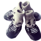 4PCS Pet Socks Anti Slip Waterproof Paw Protector Outdoor Sports Socks Shoes Boots Dogs Protective Paw Rain Snow Shoes