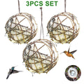 3Pcs 3 Inch Globe Hummingbird Nesters Bird Nesting Material Holder Cotton Balls Bird Nesting Material for Wild Birds Wrens Finches