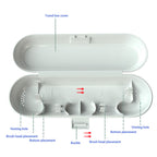 Portable Electric Toothbrush Heads Travel Case Protection Storage Box