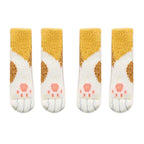 16Pcs Chair Covers Cat Paw Chair Covers Chair Leg Covers Cute Cat Foot Shaped Furniture Feet Covers Chair Leg Floor Protectors