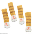 16Pcs Chair Covers Cat Paw Chair Covers Chair Leg Covers Cute Cat Foot Shaped Furniture Feet Covers Chair Leg Floor Protectors