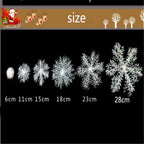 Christmas Snowflake Ornaments Christmas Tree Decorative Hanging Ornament Home Festival Decor