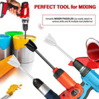 Resin Mixer Epoxy Mixer Paddles Paint Mixer for Drill Reusable Bidirectional Paint Stirrer for Drill Epoxy and Paint Mixer Drill Attachment