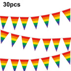 Rainbow Pride Pennant Flags Banner Gay Pride Pennant Banner for Bar Outdoor Party Garden Decorations