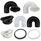 Exhaust Hose Flexible for Mobile Air Conditioning Devices Tumble Dryer Extractor Hood Black Card Ring