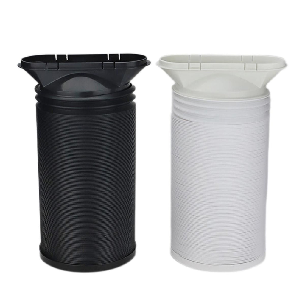 Exhaust Hose Flexible for Mobile Air Conditioning Devices Tumble Dryer Extractor Hood Black Card Ring