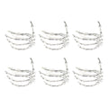 Wine Tableware Halloween Napkin Buckle Ghost Hand Napkin Ring Alloy Napkin Ring Silver
