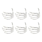 Wine Tableware Halloween Napkin Buckle Ghost Hand Napkin Ring Alloy Napkin Ring Silver