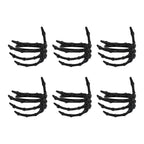 Wine Tableware Halloween Napkin Buckle Ghost Hand Napkin Ring Alloy Napkin Ring Black