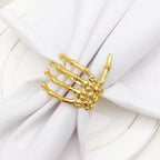 Wine Tableware Halloween Napkin Buckle Ghost Hand Napkin Ring Alloy Napkin Ring Black