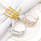 Wine Tableware Halloween Napkin Buckle Ghost Hand Napkin Ring Alloy Napkin Ring Black