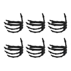 Wine Tableware Halloween Napkin Buckle Ghost Hand Napkin Ring Alloy Napkin Ring Black