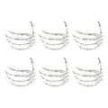 Wine Tableware Halloween Napkin Buckle Ghost Hand Napkin Ring Alloy Napkin Ring Silver