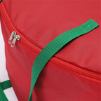 Storage Bag Durable Nylon Waterproof Tearproof Lightweight Portable Dual Zippers Christmas Wreath Storage Bag