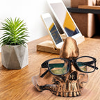 Skull Glasses Holder Sturdy Resin Rich Details Vivic Colors Skull Glasses Stand