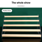 Wooden Ladder Display Shelf Countertop Cabinets Organizer Rack for Toy Cosmetics Kitchen Spices