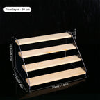 Wooden Ladder Display Shelf Countertop Cabinets Organizer Rack for Toy Cosmetics Kitchen Spices