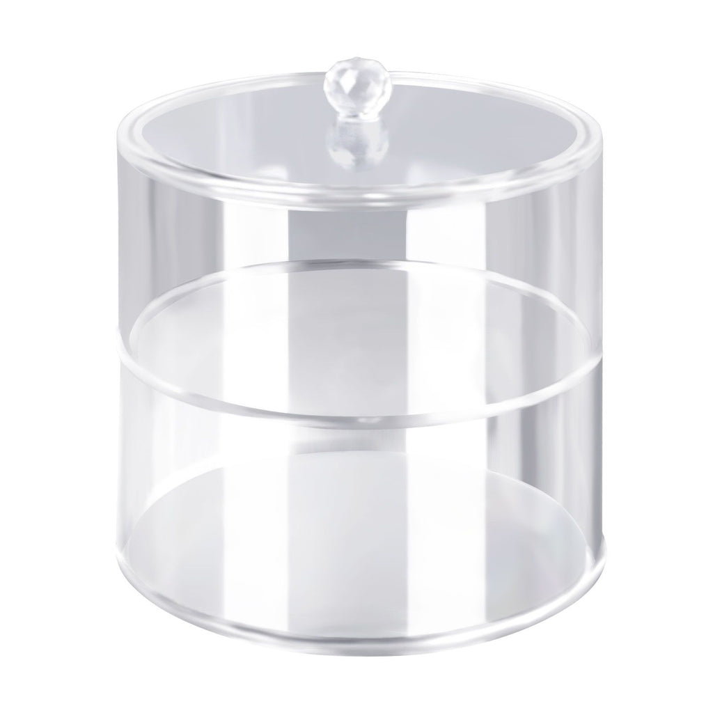 Acrylic Belt Organizer 2 Tiers Transparent 5.5in Diameter Strong Light Belt Display Case