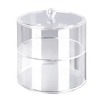 Acrylic Belt Organizer 2 Tiers Transparent 5.5in Diameter Strong Light Belt Display Case
