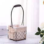 Iron Flower Baskets for Wedding Favors Floral Arrangement Flower Basket Succulent Greenery Baskets
