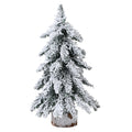 45cm Flocking Christmas Tree with Lights PVC Mini Christmas Tree Artificial Holiday Tree Christmas Desktop Decoration