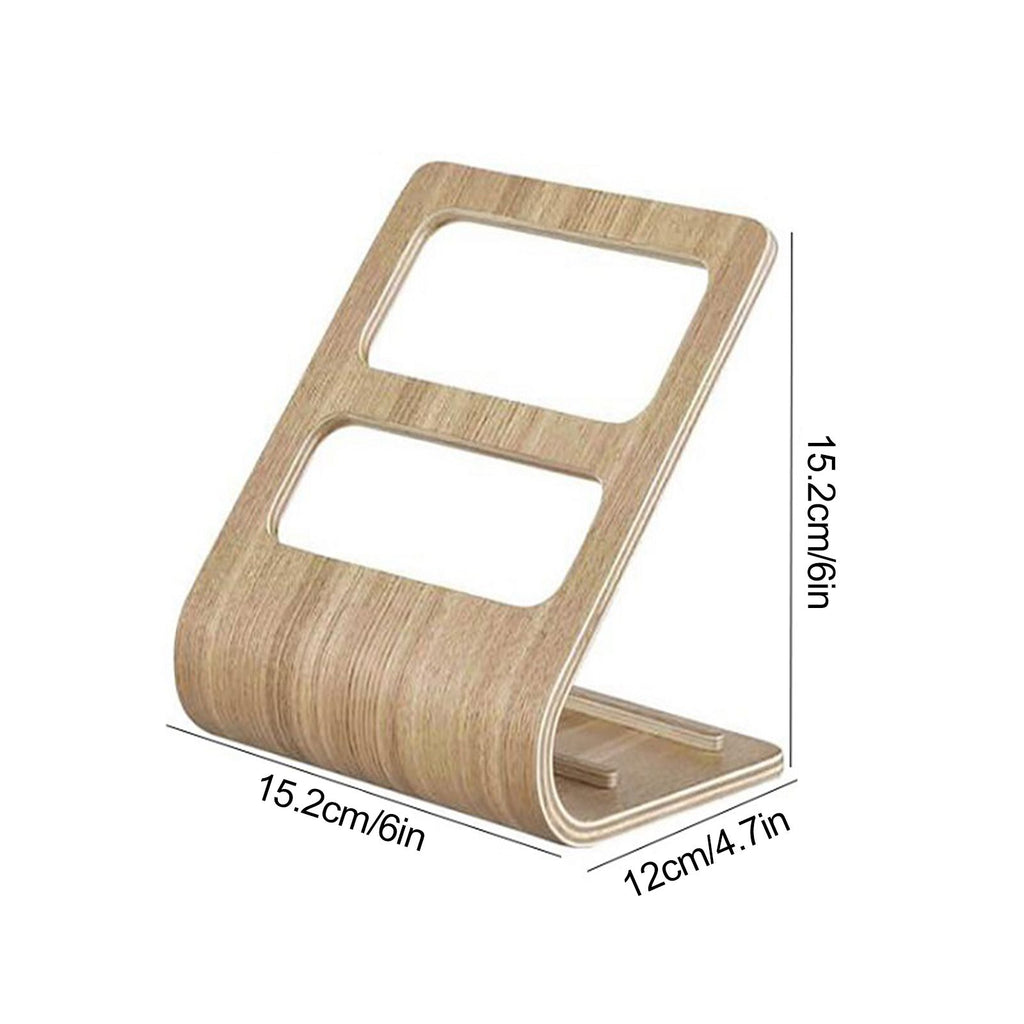 Table Storage Rack Simple Living Room Multi Functional Remote Control Rack Curved Wooden Support