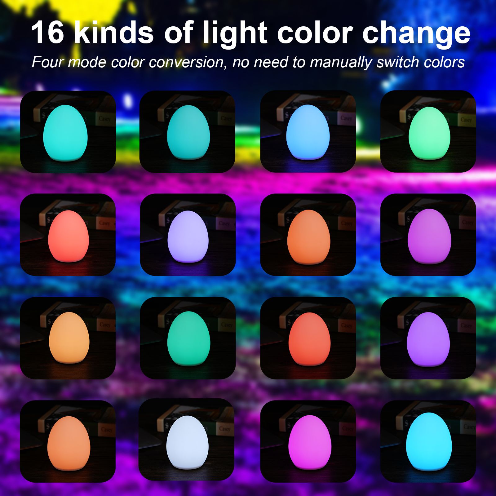 LED Egg Lamp Sturdy Waterproof Easy to Use Remote Control LED Light for Home Party
