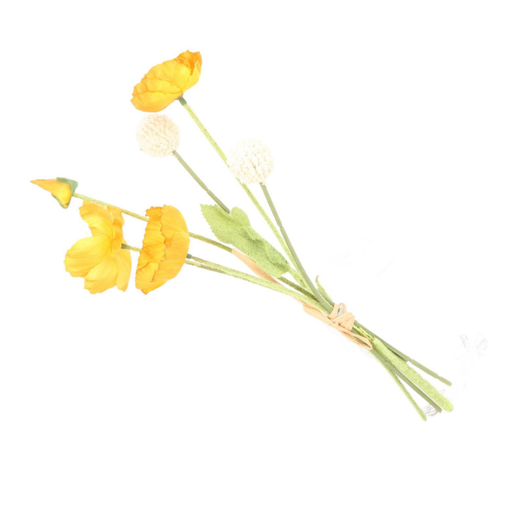 Artificial Gold Flower Bouquet 36cm Fake Gold Flower Bouquet