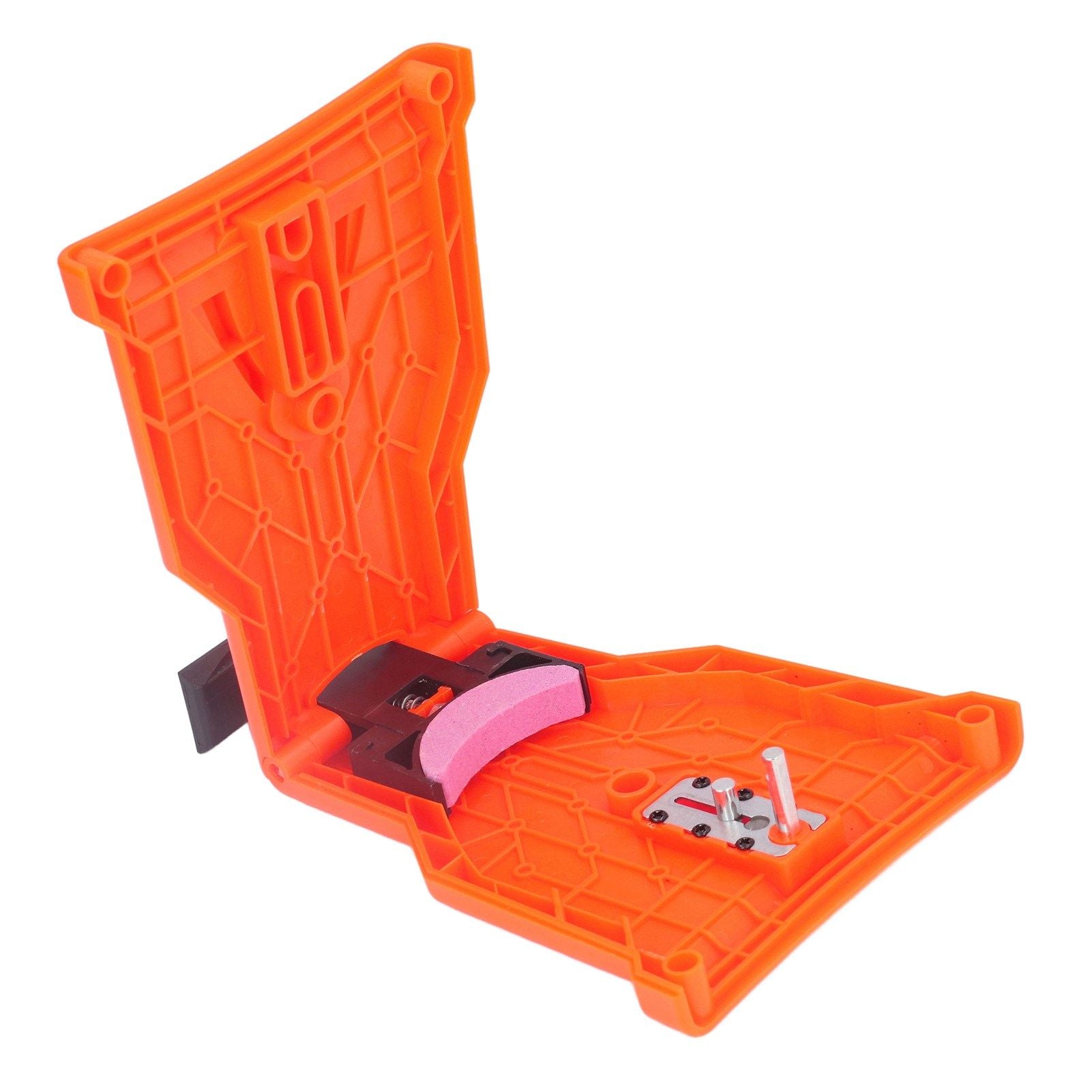 Chainsaw Sharpener Toughness Wear Resistance Outdoor Woodworking Chain Saw Sharpener Orange