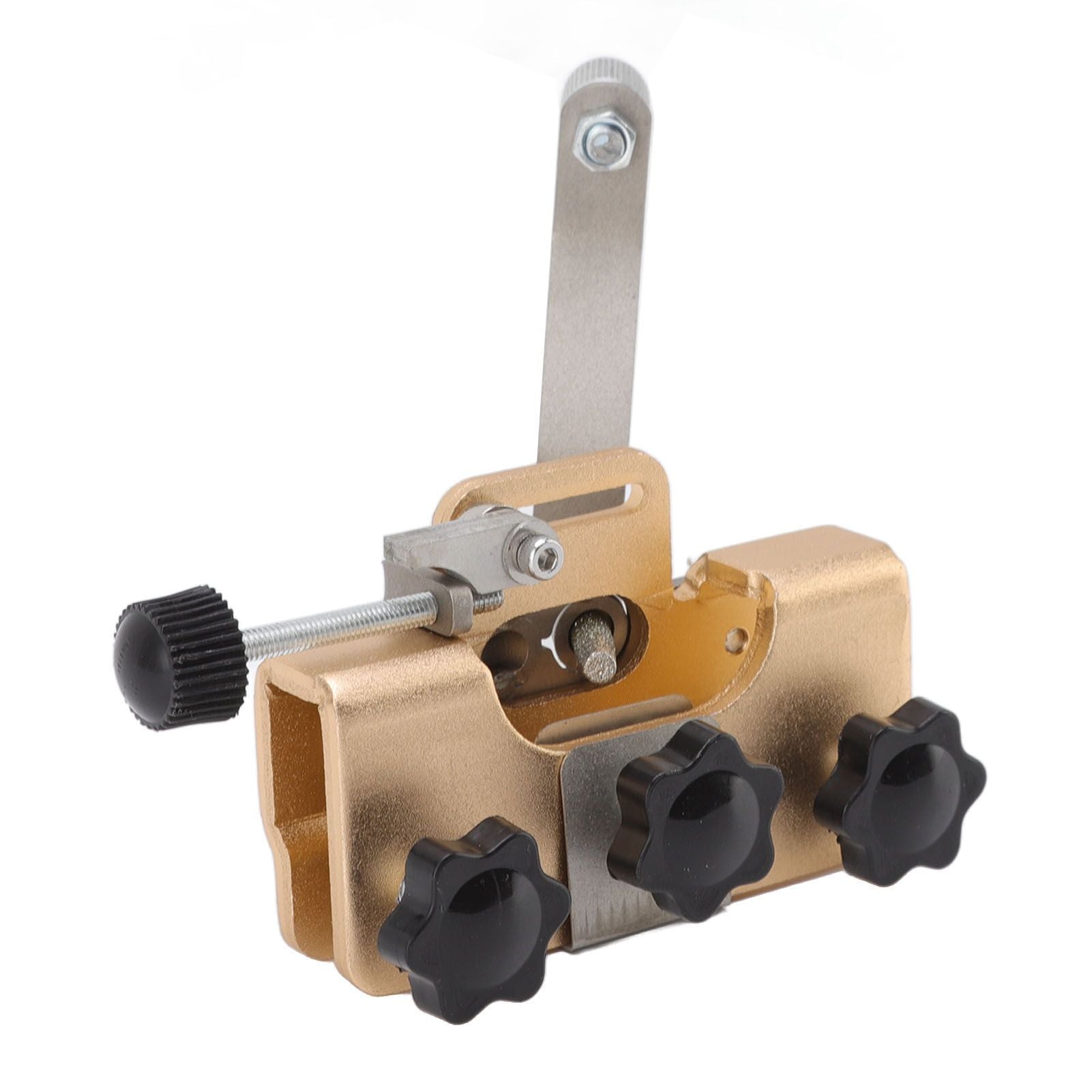 Chainsaw Sharpener Portable Lightweight Hand Crank Chain Sharpening Jig for Electric Saws Gold