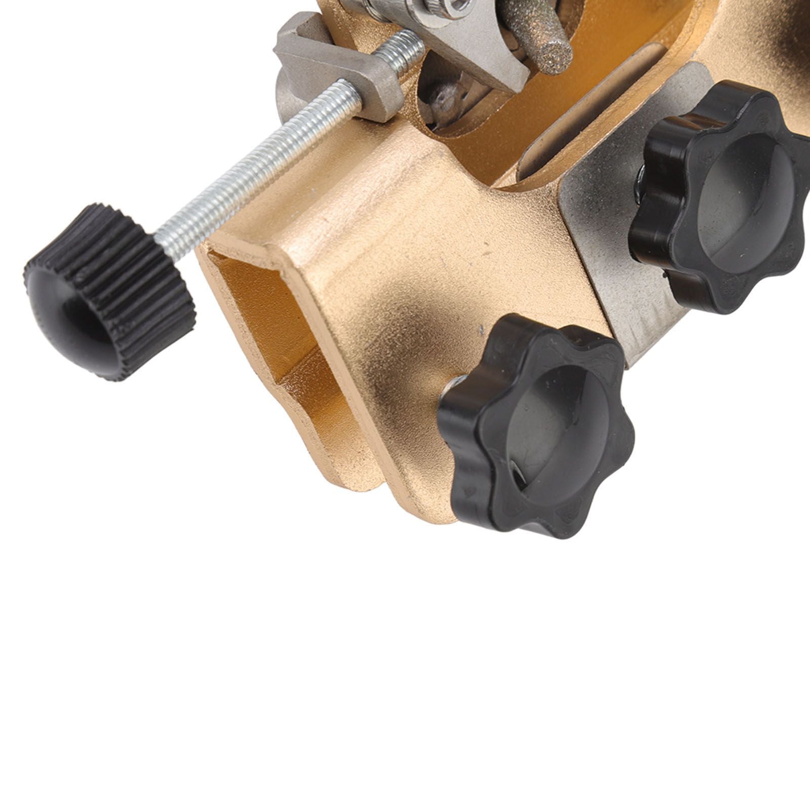 Chainsaw Sharpener Portable Lightweight Hand Crank Chain Sharpening Jig for Electric Saws Gold