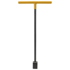 Steel Water Meter Key Wrench Multifunction T Handle Curb Key With 4 Way Utility Tool for Valves Faucets Yellow