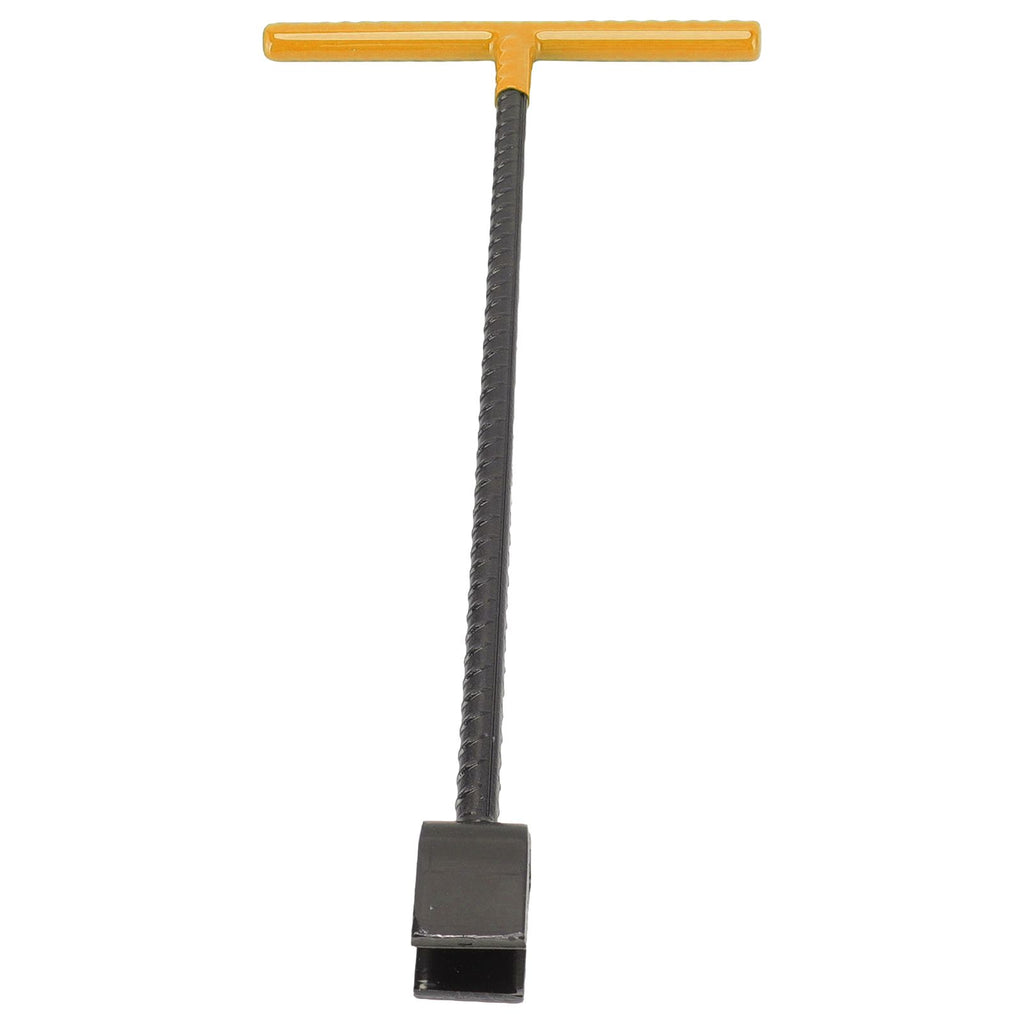 Steel Water Meter Key Wrench Multifunction T Handle Curb Key With 4 Way Utility Tool for Valves Faucets Yellow